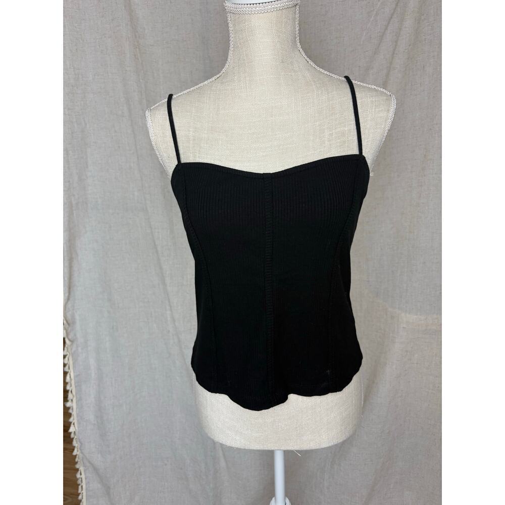 Anthropologie Maeve Black Cami Tank Top Size Large